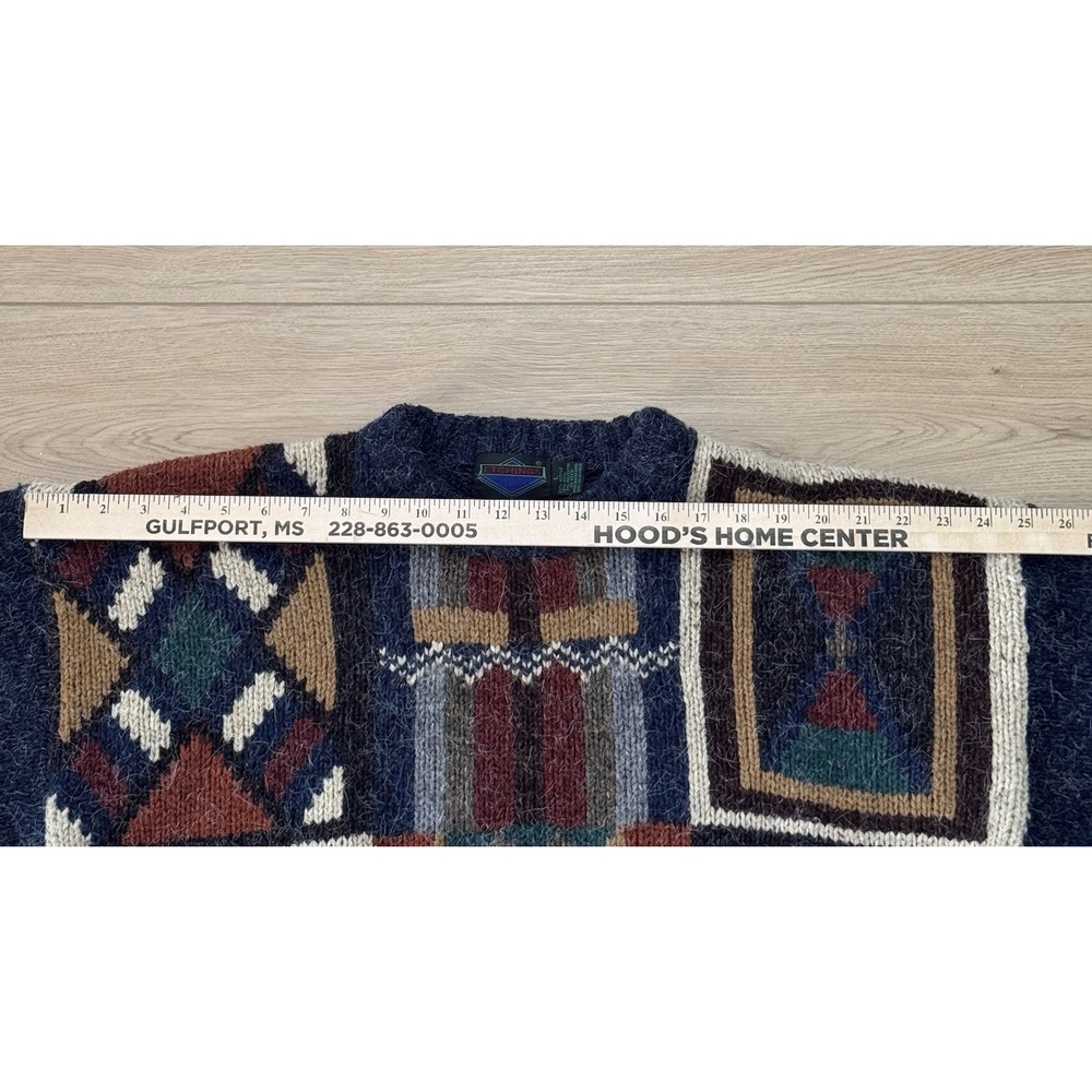 VINTAGE‎ 90'S ETCHINGS COOGI/ COSBY/ HIP-HOP CHUNKY KNIT SWEATER MENS LARGE - Picture 6 of 8